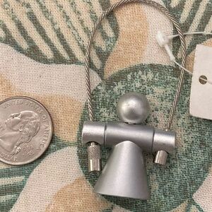 Troika Silver Lady Key Chain or Bag Charm NWT